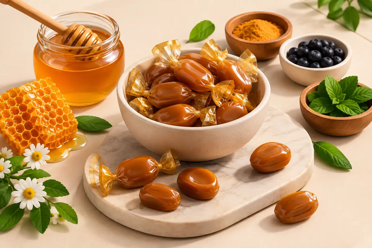 Caramelos funcionales con miel: cómo elegirlos