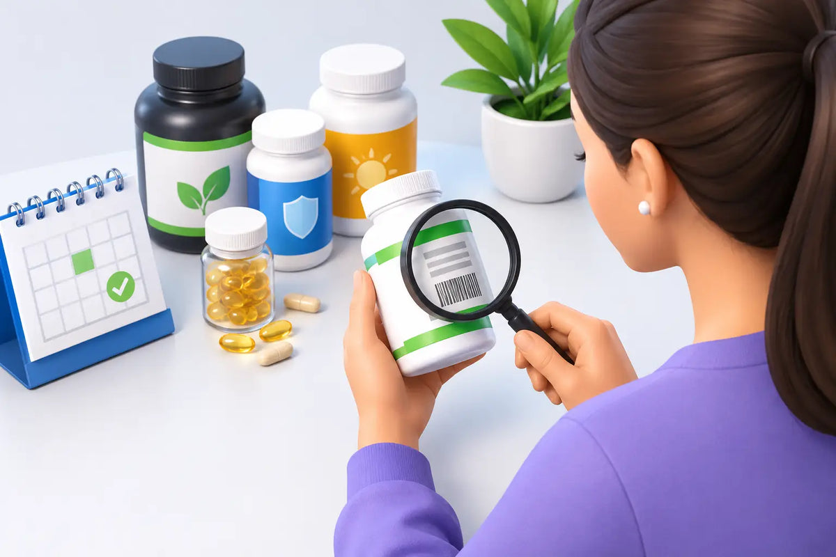 Cómo elegir suplementos con lote y caducidad