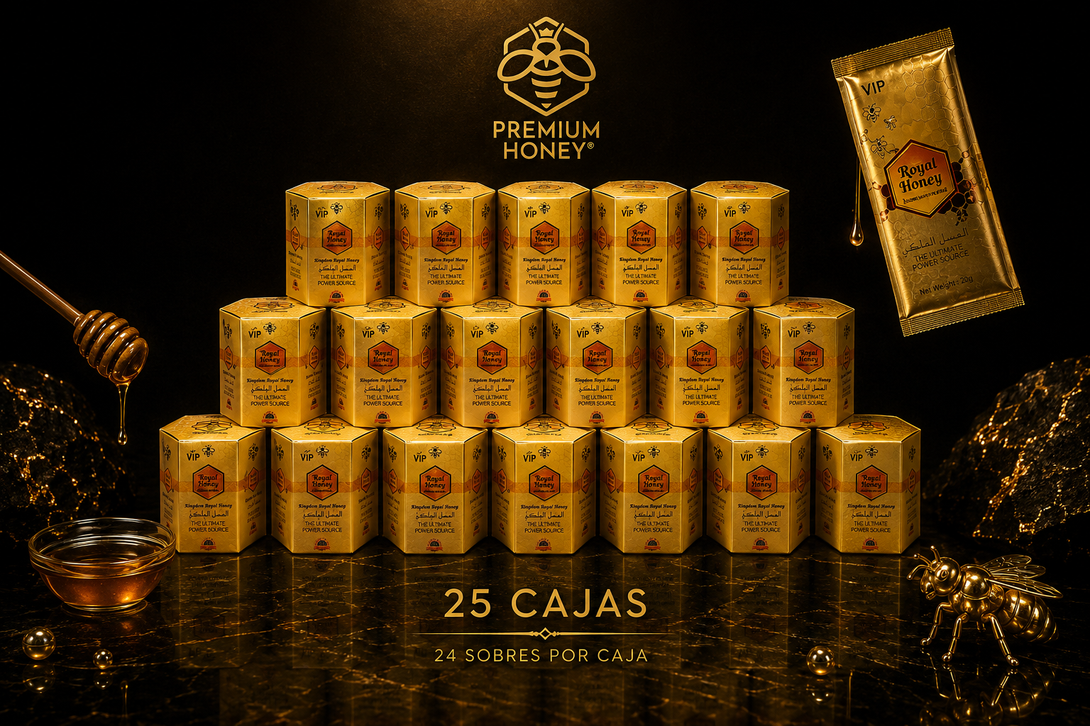 Royal Honey Vip 25 Cajas
